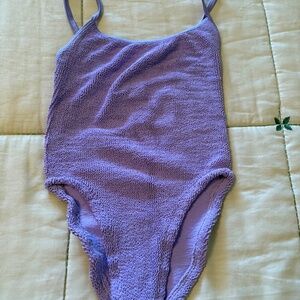 Hunza G One Piece Light Purple Swim Suit